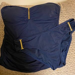 Calvin Klein strapless bandeau tanking